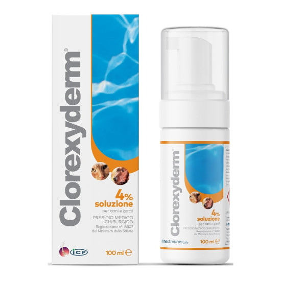 Spumă Antiseptică pentru Câini și Pisici Clorexyderm , 100 ml – ICF